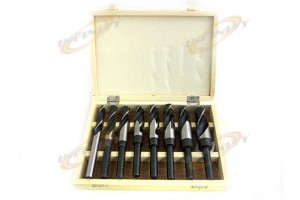 8 PCS JUMBO SIZE WOOD DRILL BITS SET WITH WOODEN CASE